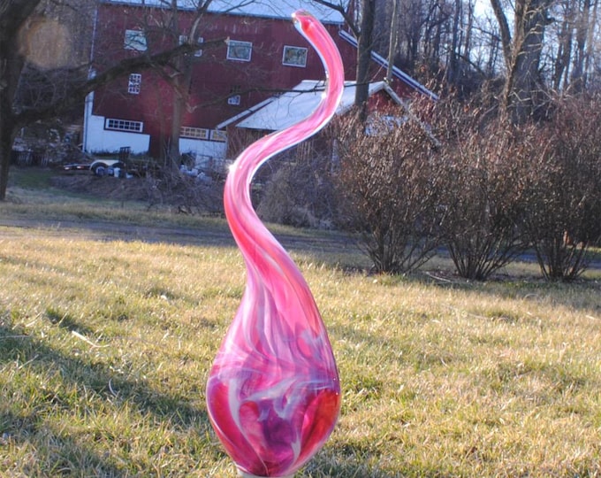 Flame Garden Sculpture - Mauve