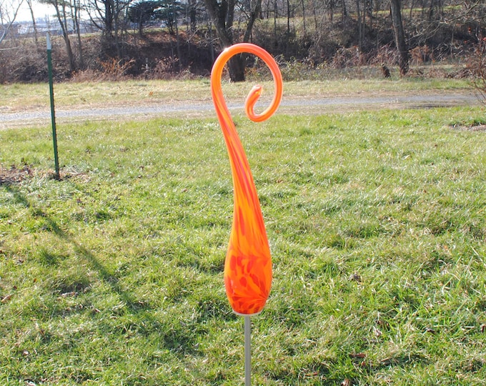 Large Bow Garden Sculpture - Fire