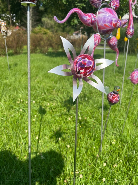 50-918 Flower Garden Sculpture - Mauve