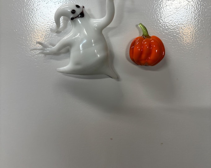 Ghost and Pumpkin magnet