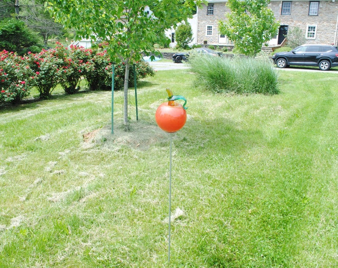 Red Apple Garden Sculpture