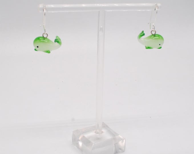Miniature Whale Earrings