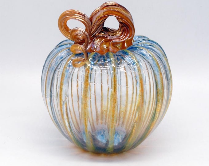 Large Translucent Blue Pumpkin