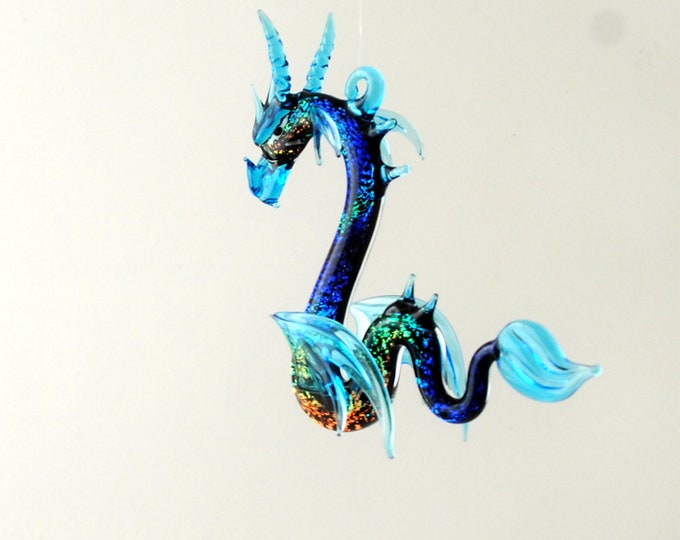 36-910D Sea Dragon with Dichroic Glass - Aqua