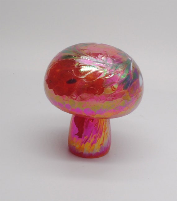 00-60 虹彩キノコ（チェリーレッド） - Etsy 日本