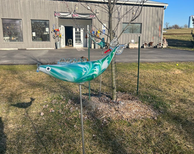 Fish Garden Sculpture - Jade