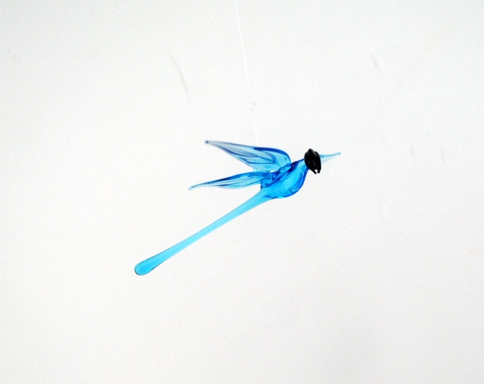 e36-142 Aqua Dragonfly Ornament