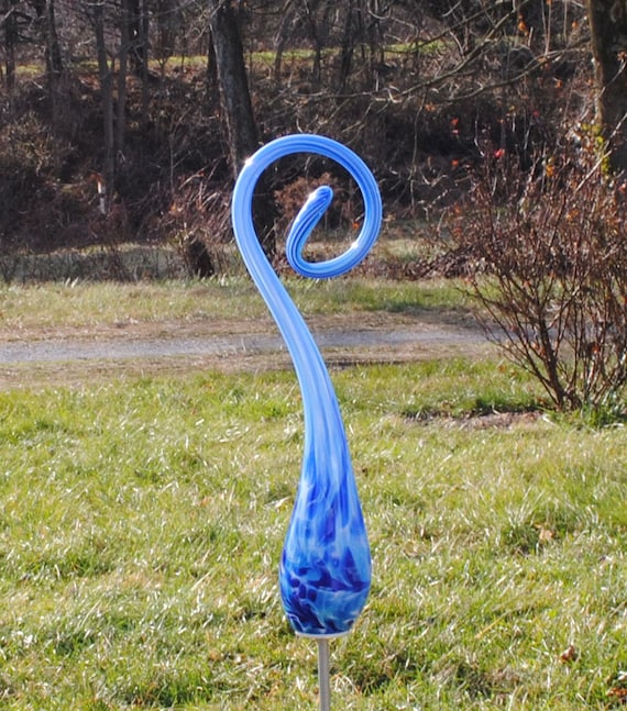 Large Bow Garden Sculpture - Azul
