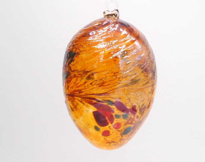 00-67  Gold Iridescent Egg Suncatcher