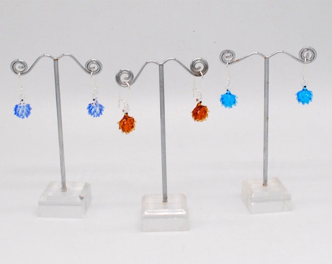 One pair of Miniature Glass Hedgehog Earrings
