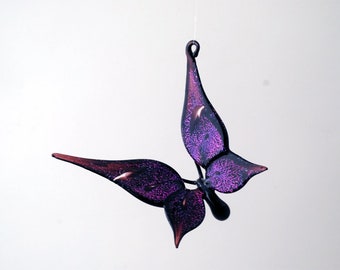 e36-172D Dichroic Butterfly Ornament