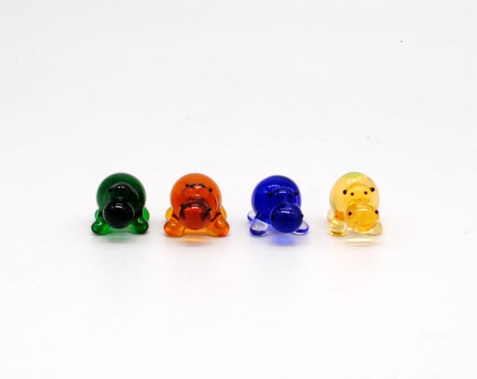 30-00 Miniature Hippo (Green, Blue, Dark Brown or Light Brown)