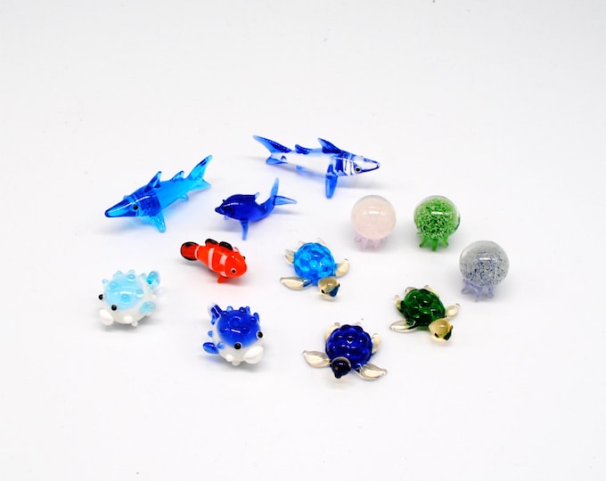 12 Miniature Sea Life Creatures