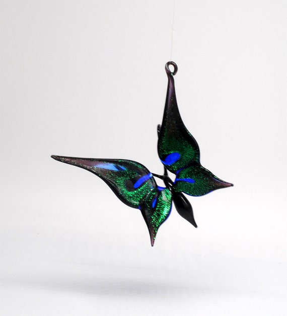 e36-172D Dichroic Butterfly Ornament