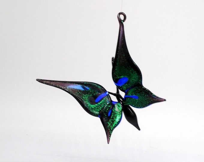 e36-172D Dichroic Butterfly Ornament