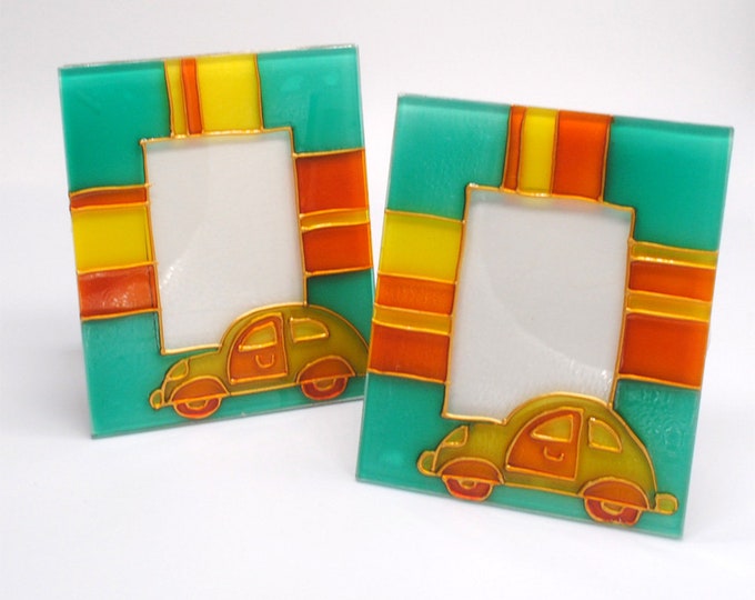 Fused glass Car Picture Frame