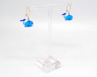 Miniature Whale Earrings