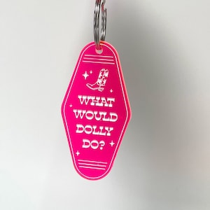 Porte-clés inspiré de Dolly - Que ferait Dolly ? - Botte de cow-girl - Esthétique