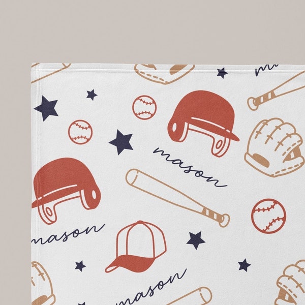Baseball Blanket Etsy