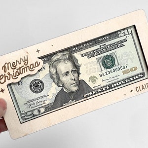 Personalized Christmas Money Holder • Stocking Stuffer for teens • Christmas gifts for college students • Christmas Gift • Secret Santa Gift