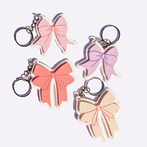 Coquette Bow Keychain | Bow Keychain | Valentine's Day Gift | For Her | Girlfriend | Cute Gift