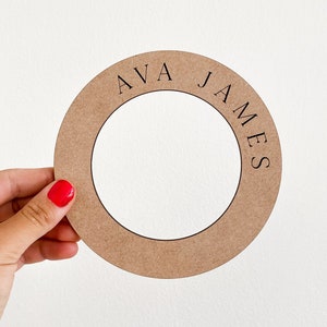 Baby Milestone Marker Ring, Custom Circle for baby milestone blanket, Ring Marker for Milestone Blanket, Baby Name Ring, Photo Prop