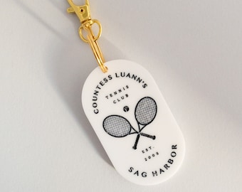 Countess Luann's Tennis Club Keychain - RHONY Bravo Gift
