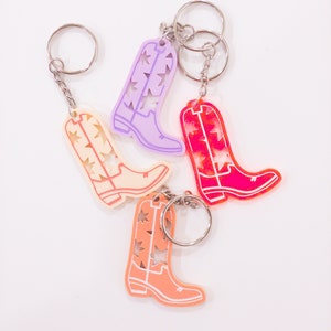 Cowboy Boot Keychain, Bachelorette Gift, Party Favor, Nash Bash