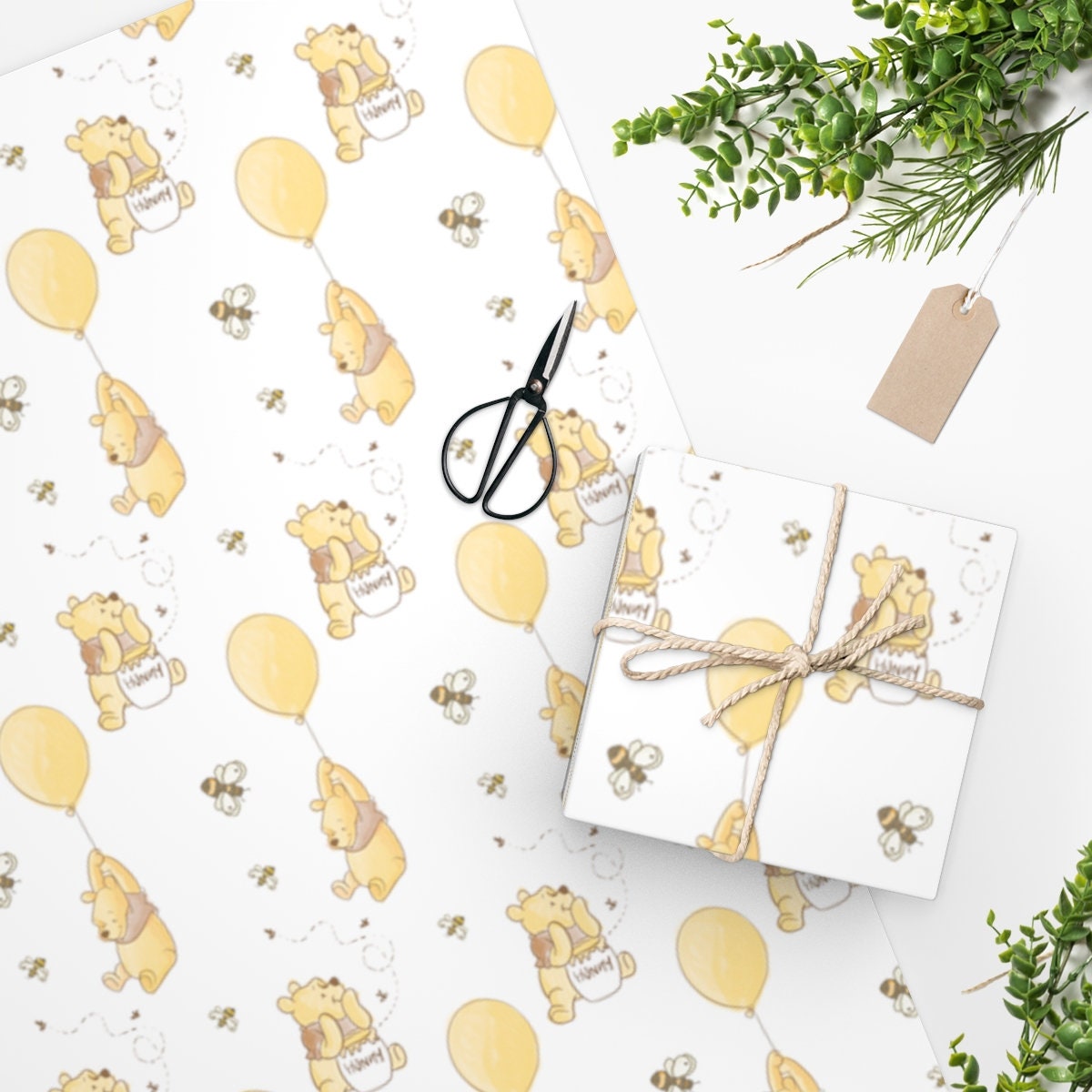 Winnie The Pooh Wrapping Paper Sheets sold by Caridad, SKU 24494379
