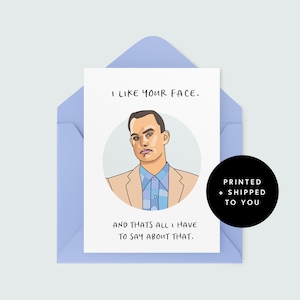 Carte Forrest Gump Saint-Valentin - carte d'anniversaire - carte d'anniversaire - amitié - amour - petit ami - petite amie - femme - mari - mariage