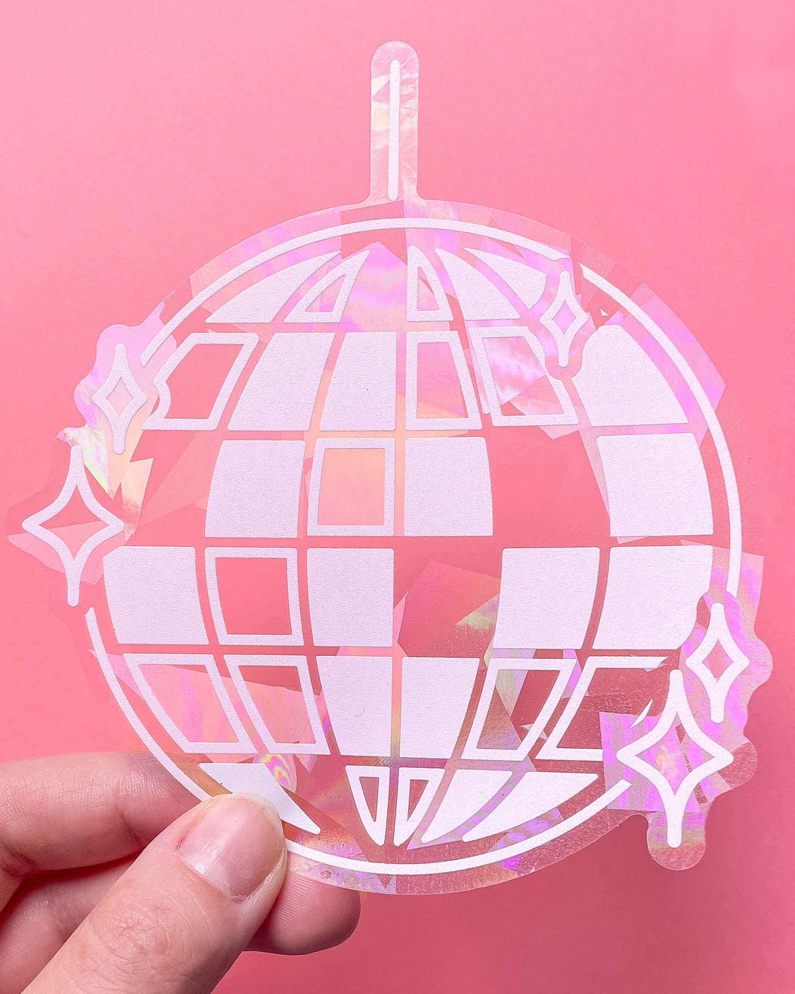 Disco Ball Suncatcher Suncatcher Sticker Positivity Gift - Etsy