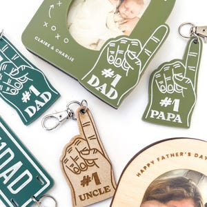 Father's Day Keychain, Father's Day Gift, #1 Dad, Gift for Dad, Gift for Papa, Gift for Grandpa, Gift for Uncle, Daddy image 5