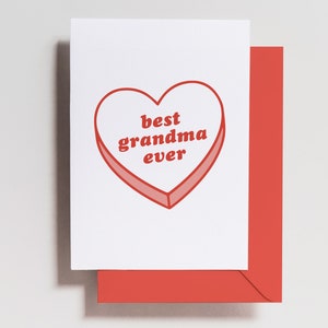 Meilleure carte de fête des mères pour grand-mère, carte de voeux de fête des mères pour grand-mère