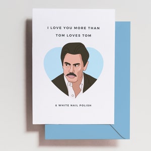 Vanderpump Rules Card - Tom Sandoval White Nail Polish Worm with a moustache - Funny - Bravo card - Birthday Card - VPR - Scandoval