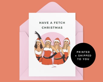 Mean Girls Christmas Card - Fetch Christmas - Pop Culture - Merry Christmas - Funny Card - Christmas Card - Holiday - Card Set