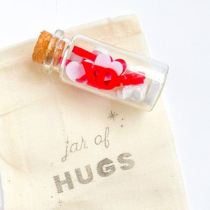 Pocket Hugs • Mini Jar of Hugs • Valentine's Day Gift • Long Distance Gift • Mother's Day • Daughter / Son Gift