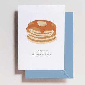 Pancake Pun Father's Day Card, Funny Father's Day Greeting Card