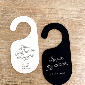 Personalized Door Hanger: Custom Do Not Disturb Sign, in Session - Etsy