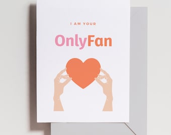 Funny Valentine's Day Card -  Funny Anniversary Card - Biggest Fan Funny Valentine's Day - For Him - For Her