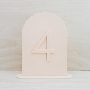 Acrylic Table Numbers Arch Wedding Sign Centerpieces Luxury Decorations Custom Wedding Table Number Wedding Sign Stand Set image 2