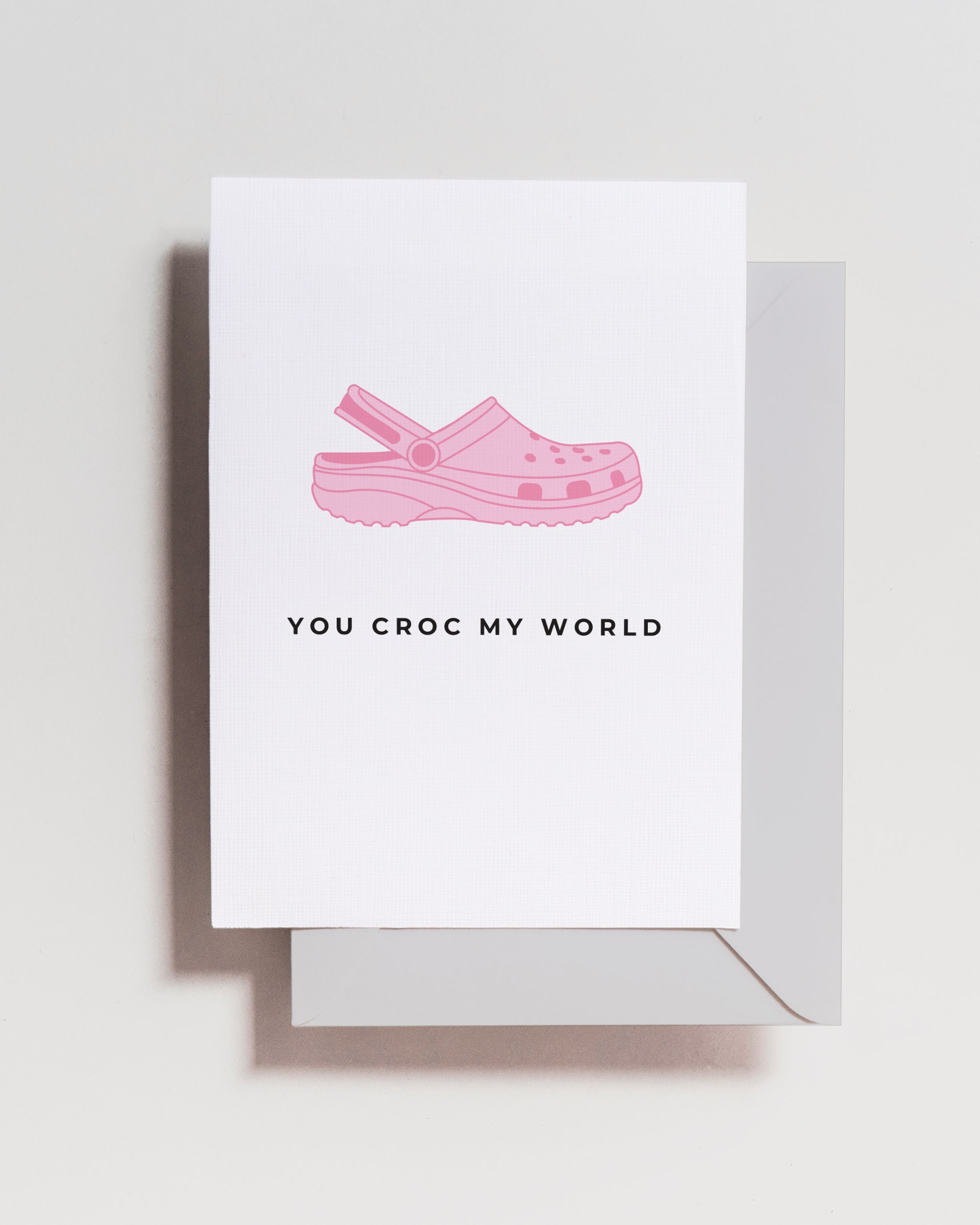 You Croc My World Printable Valentine's Day Card, Croc Charms, Kid's Vday  Cards, Punny, Clever, Cute 