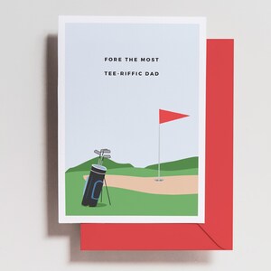 Golf Pun Father&#39;s Day Card,  Funny Greeting Card