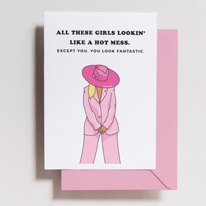 Karen Huger Birthday Card: Grand Dame Pink Suit - Potomac Bravo