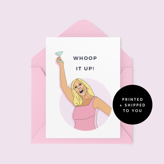 Whoop It up Card Vicki Gunvalson Rhoc Orange County - Etsy