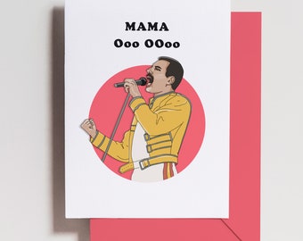 Freddie Mercury Mother's Day Card