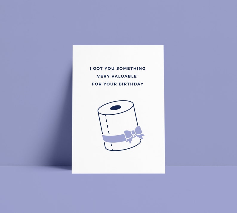 Funny Birthday Clean Toilet Paper Humor Quarantine image 0