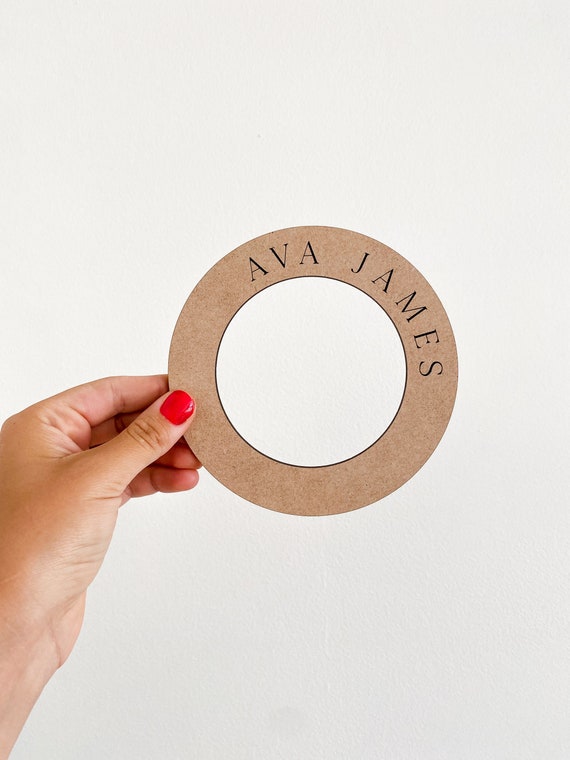 Custom Baby Milestone Marker Ring: Photo Prop, Personalized Name