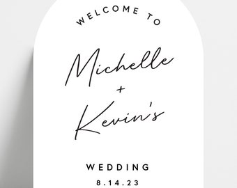 Arch Wedding Welcome Sign •  Wedding Sign • Custom Sign • Acrylic  • Welcome • Modern • Custom • Wedding • Decor • Calligraphy