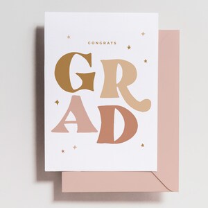 Graduation Card Funny Graduation Gift Congratulations Grad Card High School College University - Congrats Grad