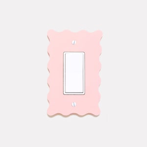 Wave Wavy Light Switch Cover - Switch Plate Cover - LightSwitch Cover - Custom Switch Plate Cover - Scallop - Y2K -